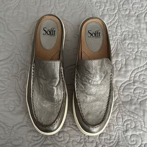 Women’s silver loafers